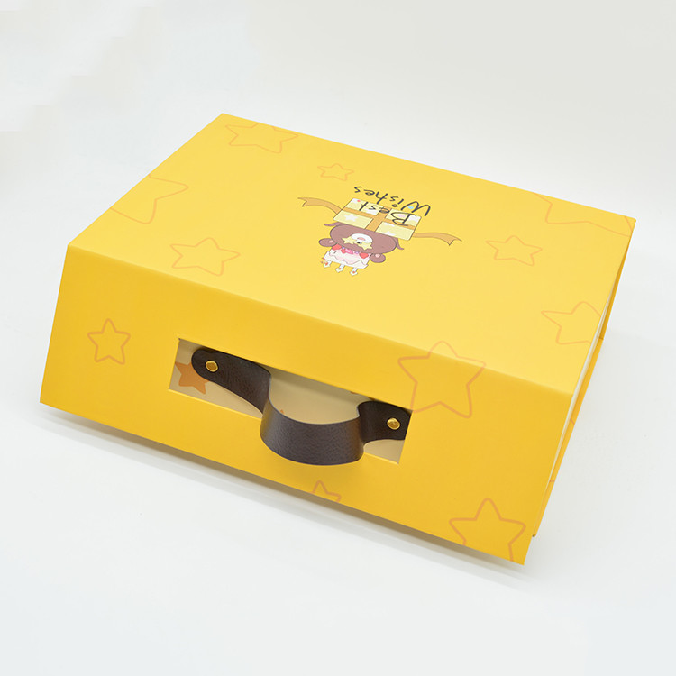 Gold Foil CMYK Foldable Packaging Box For Baby Clothes ODM