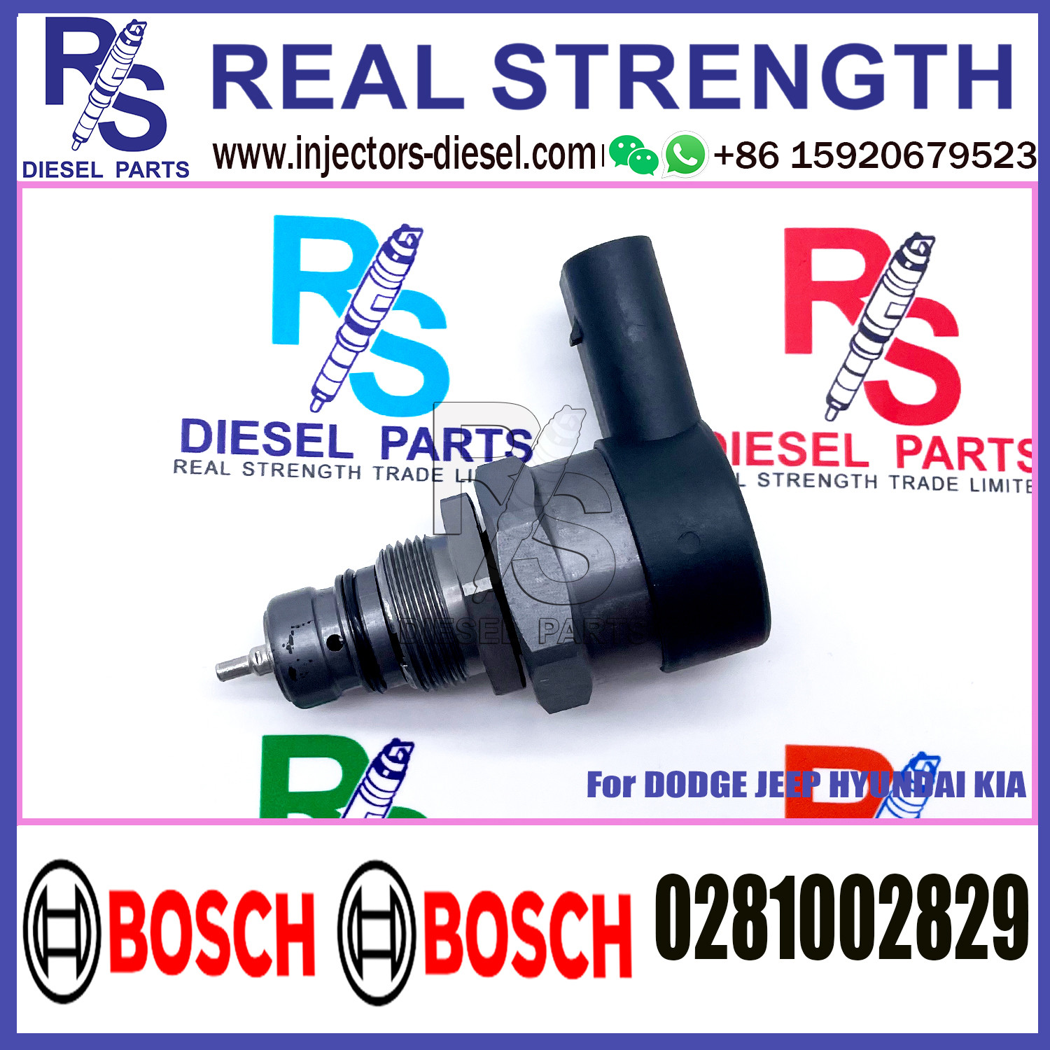 BOSCH Control Valve 0281002829 DRV Regulator Solenoid 0281002829 for DODGE JEEP HYUNDAI KIA