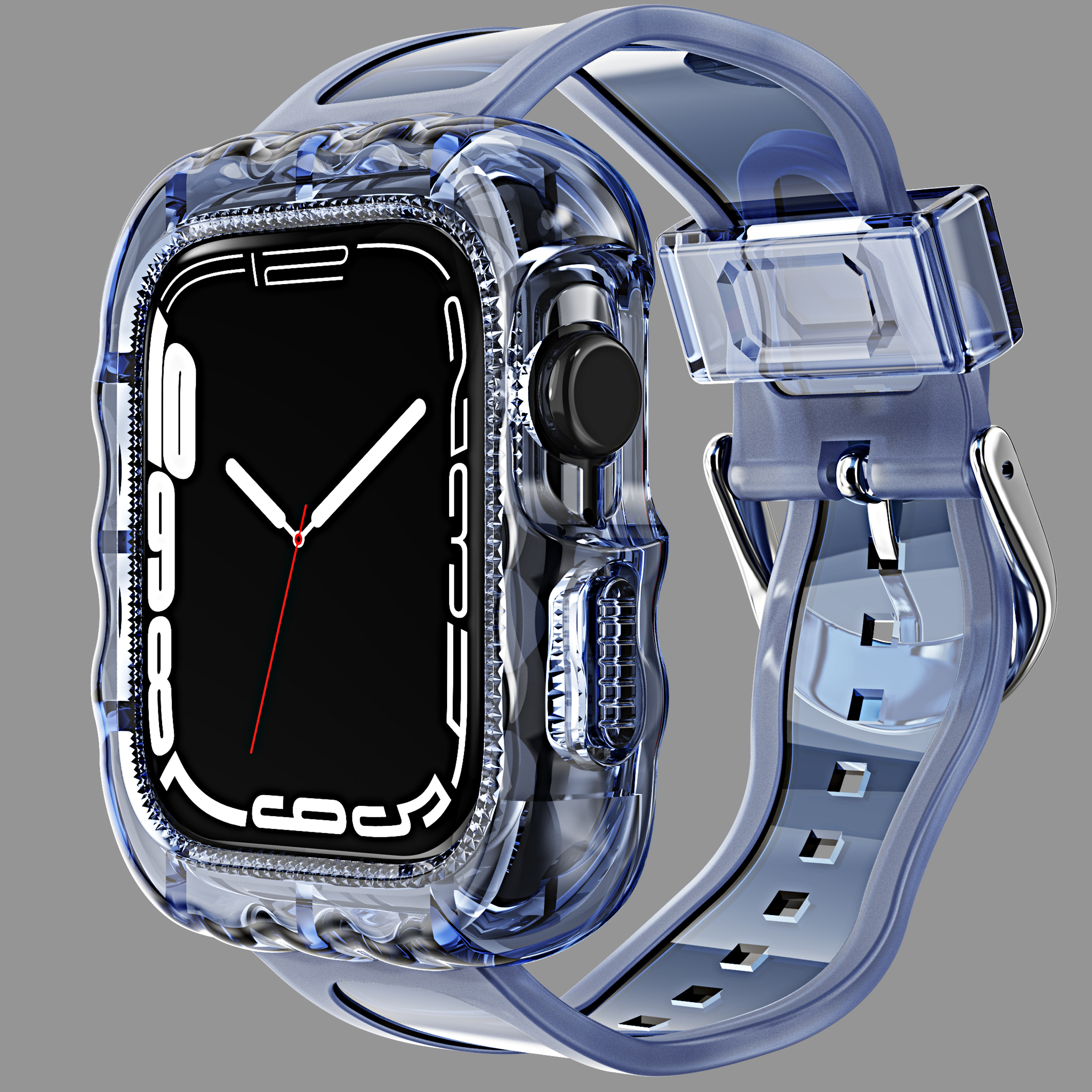 Fashionable 6 Colors TPU Loop Replacement Sport Bands for Apple Watch 7 and Affordable