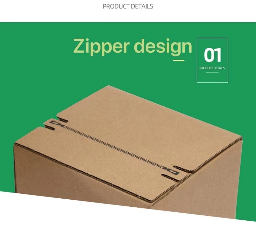 5x5x5 6x6x6 Corrugated Paper Box Ecommerce Mailing Boxes With Tear Strip