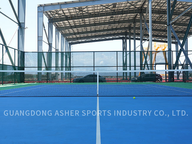Adhesive Acrylic Eco Outdoor Court Flooring Surface Badminton Court Use