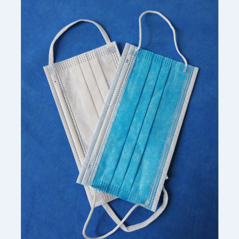 Anti Bacterial Disposable Medical Face Mask Liquid Proof Elastic Ear Loop Style
