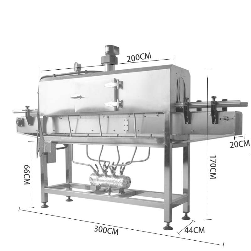 120w Mini Electric Heat Shrink Tunnel Machine For Bottles