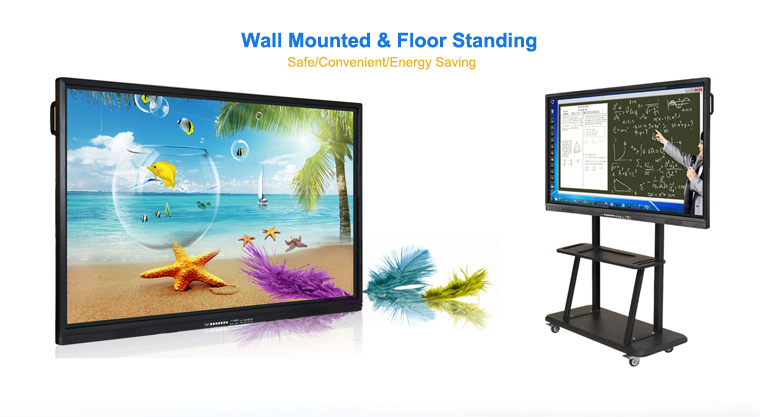 10 Points IR Touch Screen Whiteboard 70 Inch 84 Inch For Meeting Room