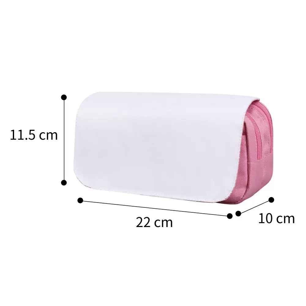Personalized Sublimation Cosmetic Bag Polyester Printable Blanks Sublimation Pencil Bag