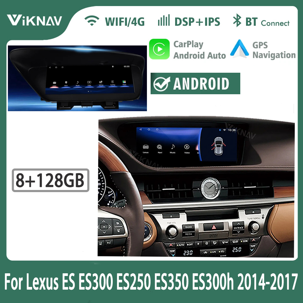 Viknav Car Radio For Lexus ES ES300 ES250 ES350 ES300h (2014-2017)10.25 inch Multimedia DVD Player GPS Navigation