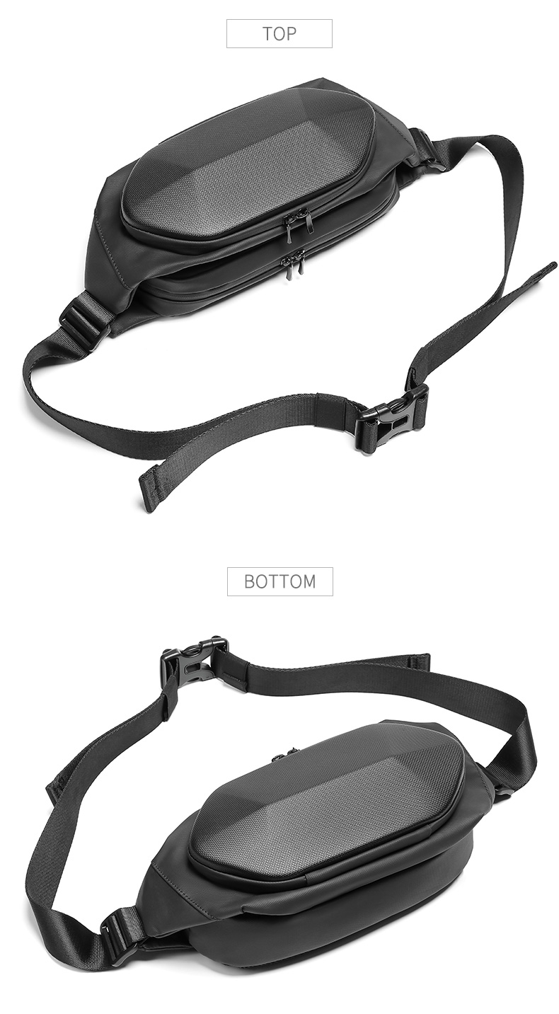 Factory wholesale waterproof Korean design crossbody bag custom fashion trend chest bag men sling bag