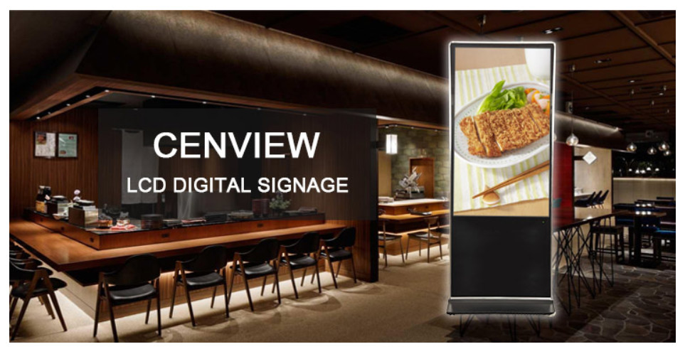 Wall mounted Interactive Digital Signage Kiosk Touch Screen SKD module For Bank Halls
