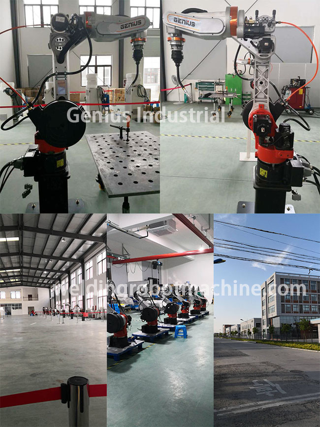 6 Axis MIG Welding Robot , Arm Length 1400mm For Steel Structure