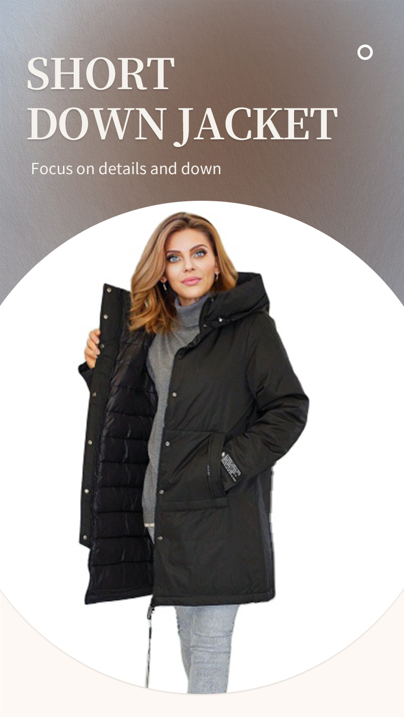 FODARLLOY 2022 autumn and winter hot style lady cotton-padded jacket women's cotton long thick puffer jacket