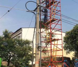 Buy cheap Strong Non Conductive Fibreglass Scaffold Tower For Wire Pole Repairement product