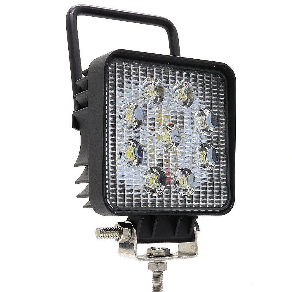 Square LED Work Light 27W with on/off Switch and Handheld 10-36V