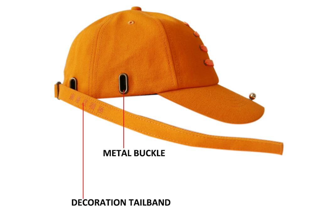 Fashion String Decoration Fitted Dad Hats / Personalized Dad Hats Female Use