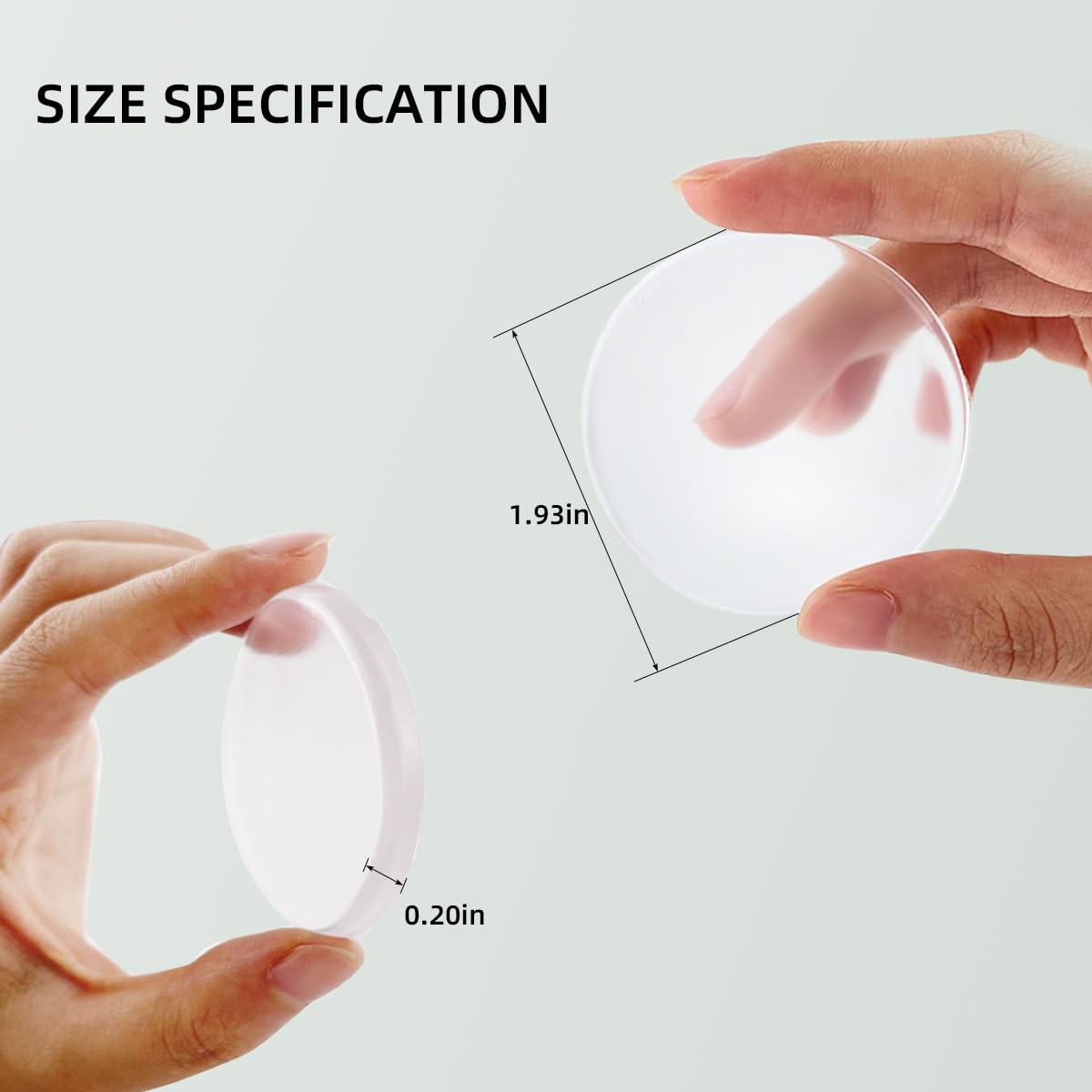 Wall Door Handle Stopper Door Knob Wall Shield Transparent Round Silicone Guard Door Stopper Wall Protector