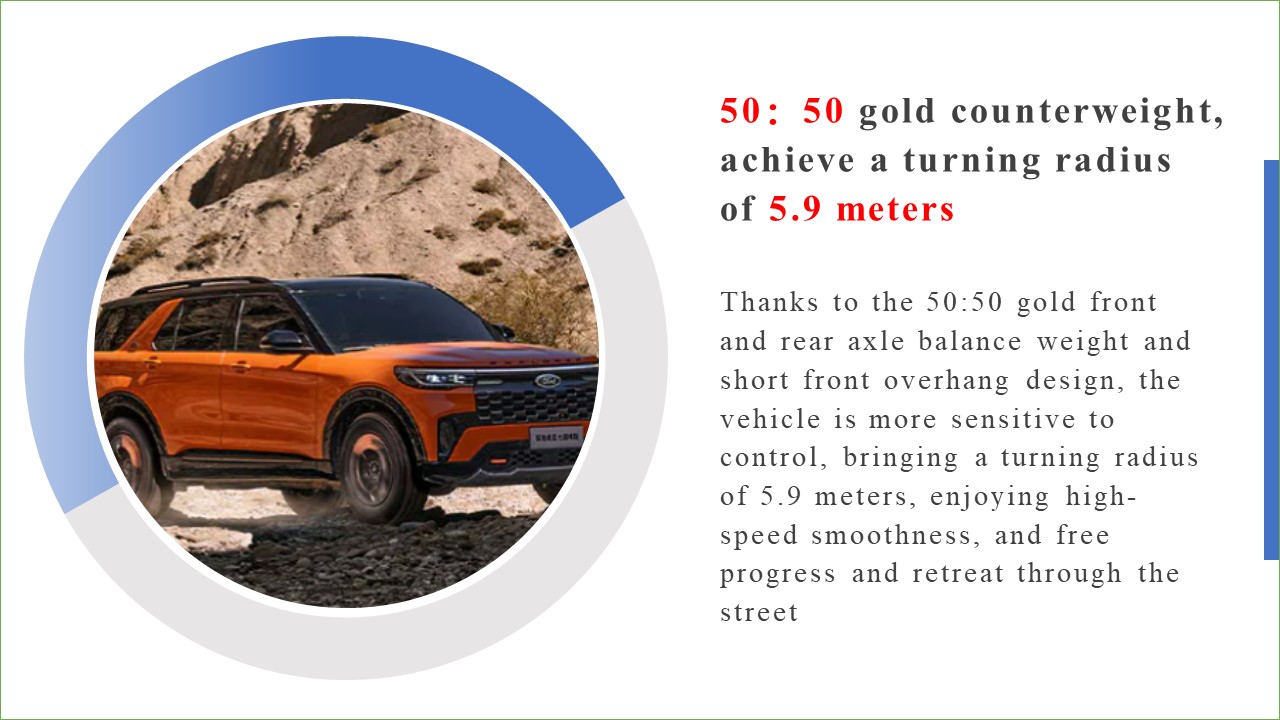 2.3T Gasoline AWD Steering and Cruise Control Changan Ford EXPLORER 6 Seats Medium to Large SUV with Car Entertainment System