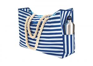 Buy cheap Blue Sky Oxford Waterproof Beach Bags 12A Polyester Canvas Tote Bags product