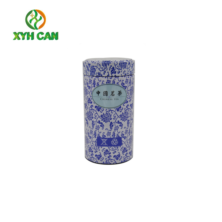 Tea Tin Can Designable European Style Round Tin Cans Boxes For Tea Packaging