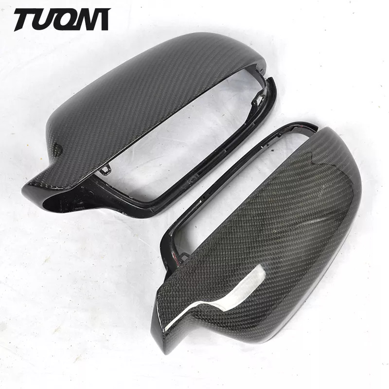 Replacement Carbon Fiber Mirror Cover For Audi Safe Reversing