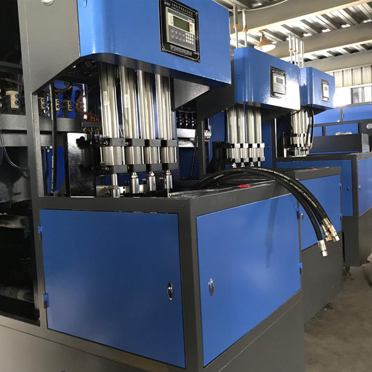 Online Support Semi Auto 4 Cavity PET Blowing Machine with FESTO Rotary Cylinder