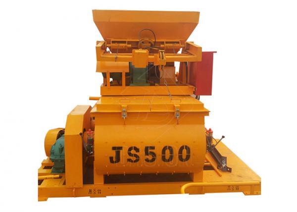 Quality Twin Shaft Automatic Concrete Mixer Machine , 500L Stationary Dry Mortar Equipment for sale