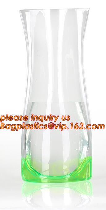 Square Plastic Vase,Plastic Flower Vases, transparent PVC bag, vase pouch, stand up vase, plastic vase, floral bags pack