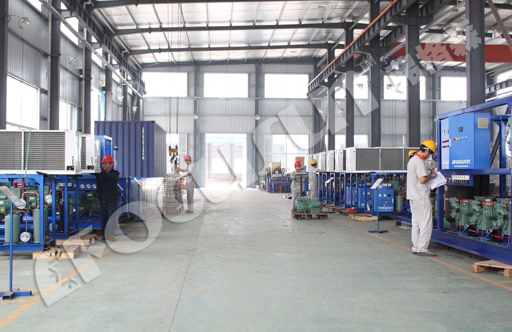960 KG Ice Maker Containerized Block Ice Machine with PLC Touch Screen Control System