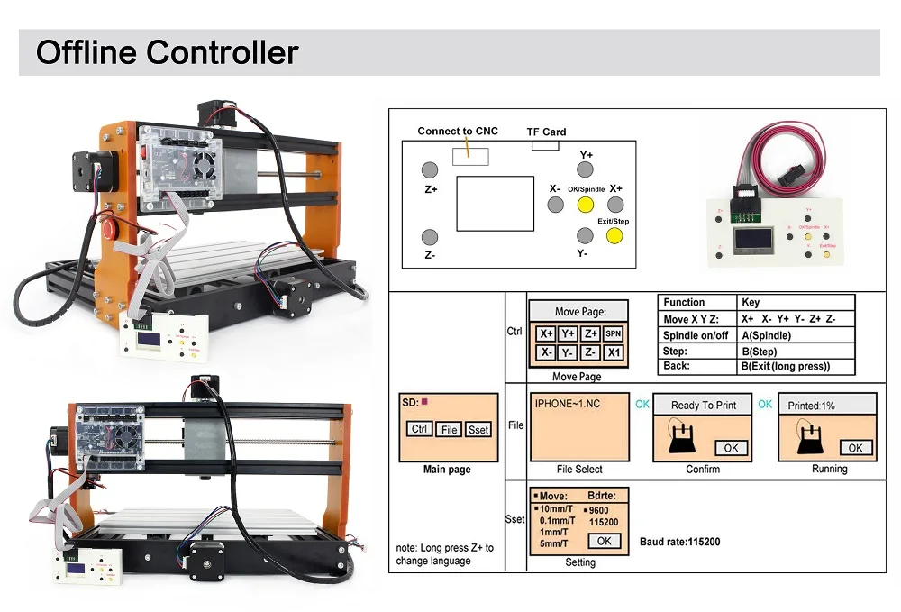 DE Ship CNC 3018 PRO Router Milling Machine GRBL Control For Wood Carving