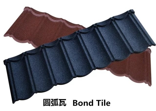 0.2mm Stone Coated Metal Roofing Tiles 16.5 Inch X 50 Inch