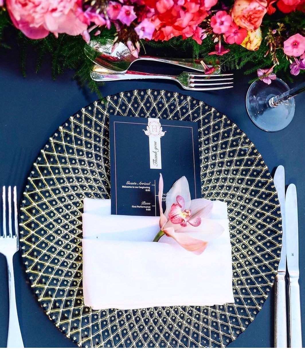 Gold Sparkle Pearl Napkin And Ring Set Diamond For Wedding Dinner Table