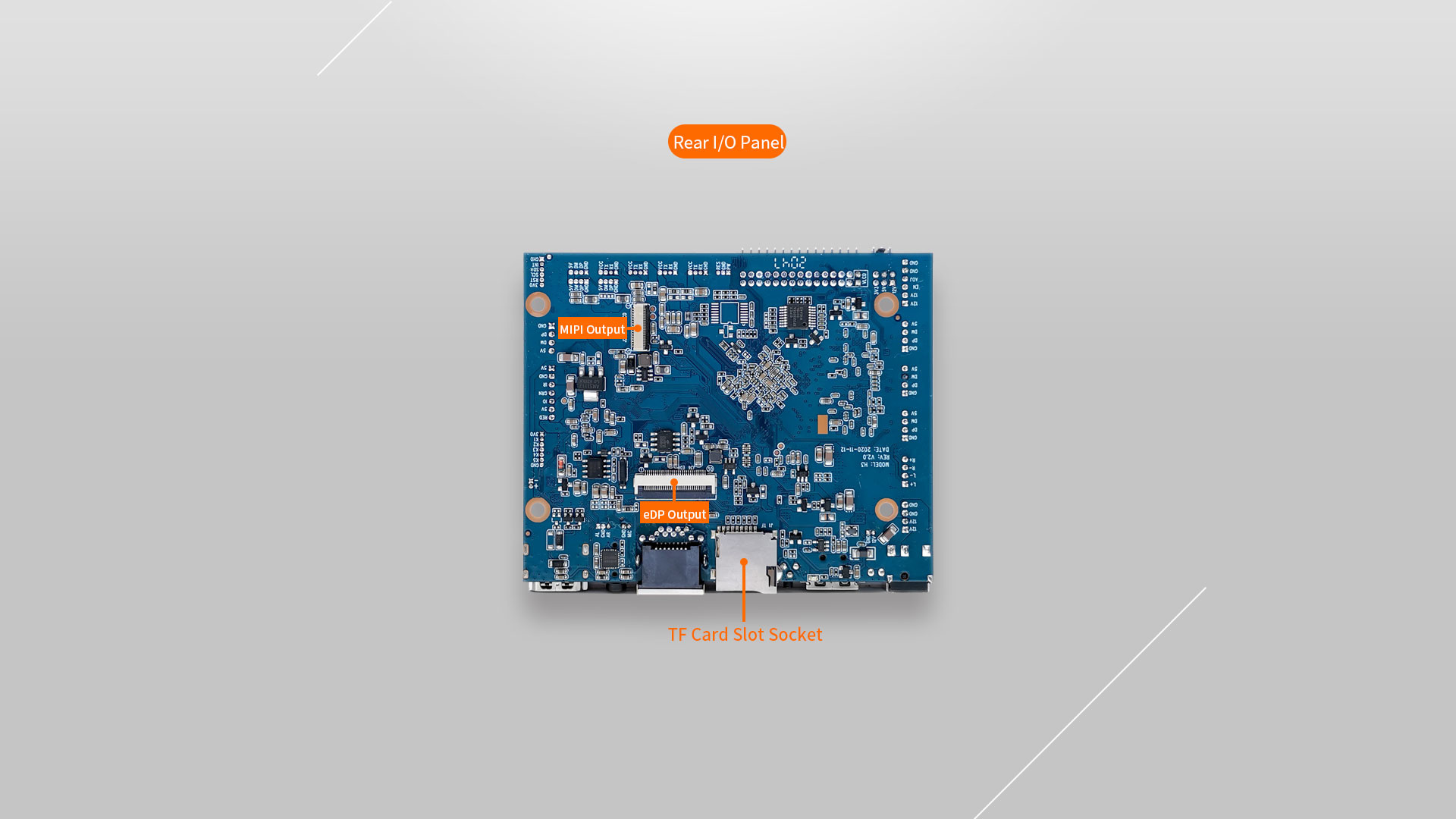 H3 Smart HMI Motherboard Quad-core Mali-T764 4-pole 3.5mm jack Headphone
