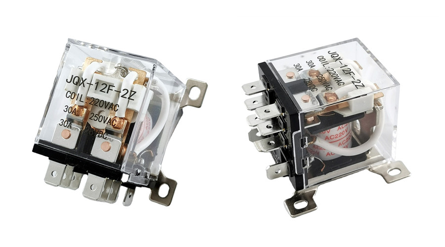 JQX-12F 2Z DC 12V 30A 8 Pin DPDT General Purpose High Power Relay