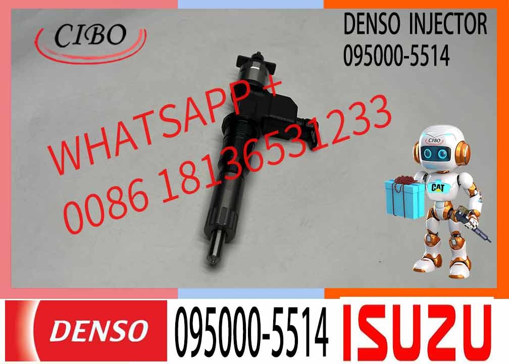 095000-5510 095000-5514 0950005514 Fuel Injector for Hi-tachi ZX450 Excavator I-s-uzu 6UZ1 6WF1 6WG1 Engine