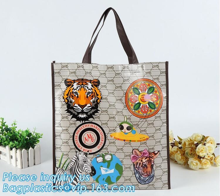 non-woven promotional shopping bag ultrasonic non woven bag, Custom printed tote non woven bag shopping shoulder bag pri