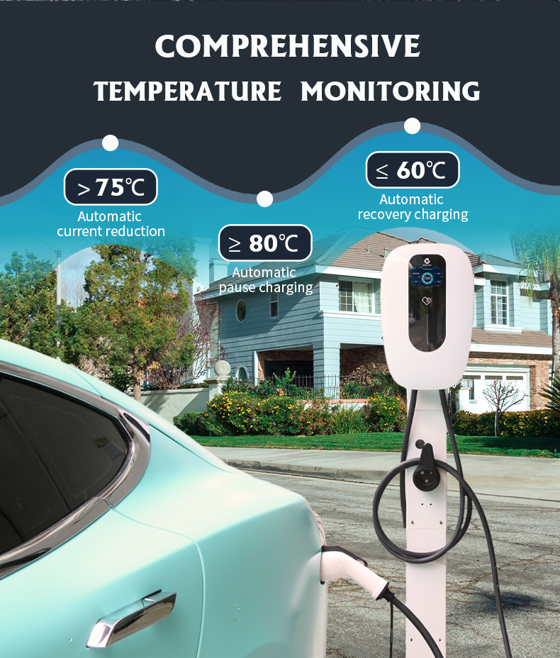 32a 3 Phase 7kw 22kw Wallbox Ac Ev Charger AC Type1 J1772 App Wifi