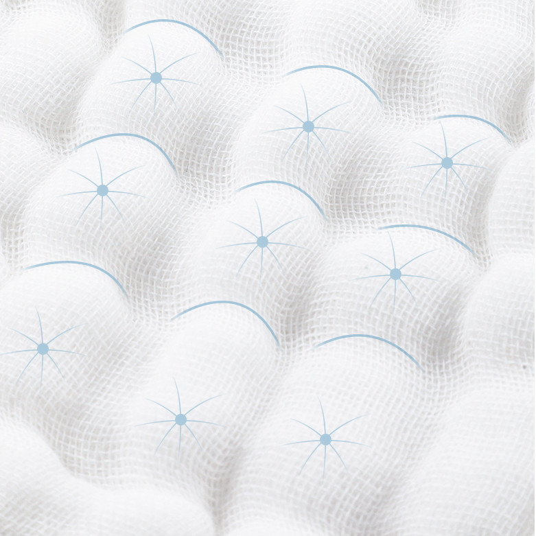 Eco Friendly Natural Gauze Fabric Baby Gauze Blankets 100m / Roll