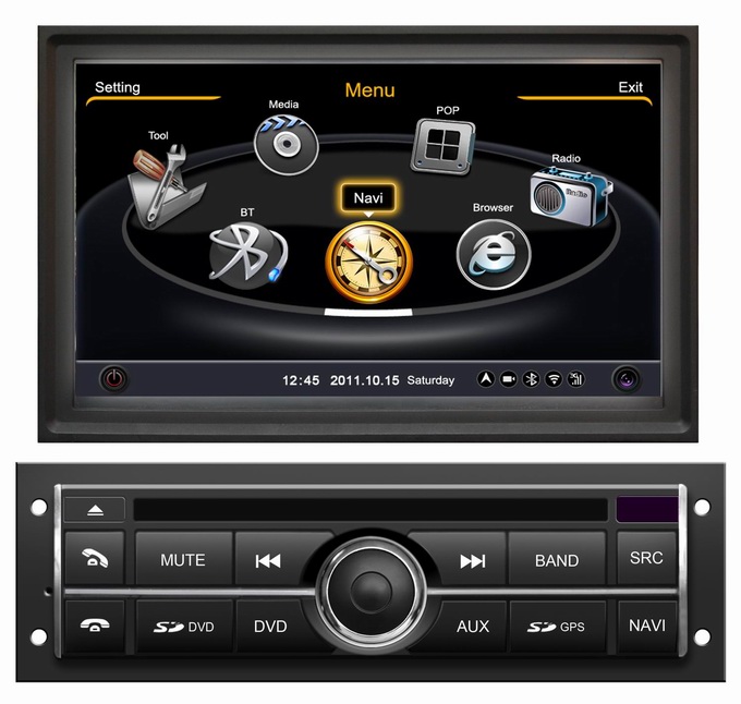 Ouchuangbo car music player for Mitsubishi L200 with PIP radio camera OCB-094