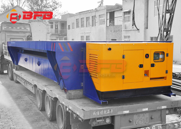 12 Ton Rail Transfer Steel Billet Transport Cart For Diesel Engine