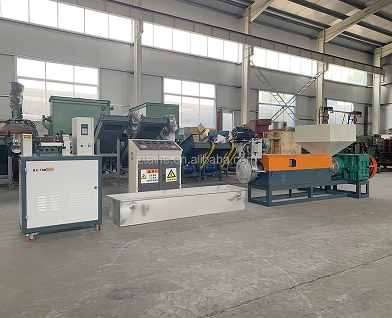 HDPE PP Waste Plastic Pelletizer Pelletizing Machine With Output 100 500 Kg/H