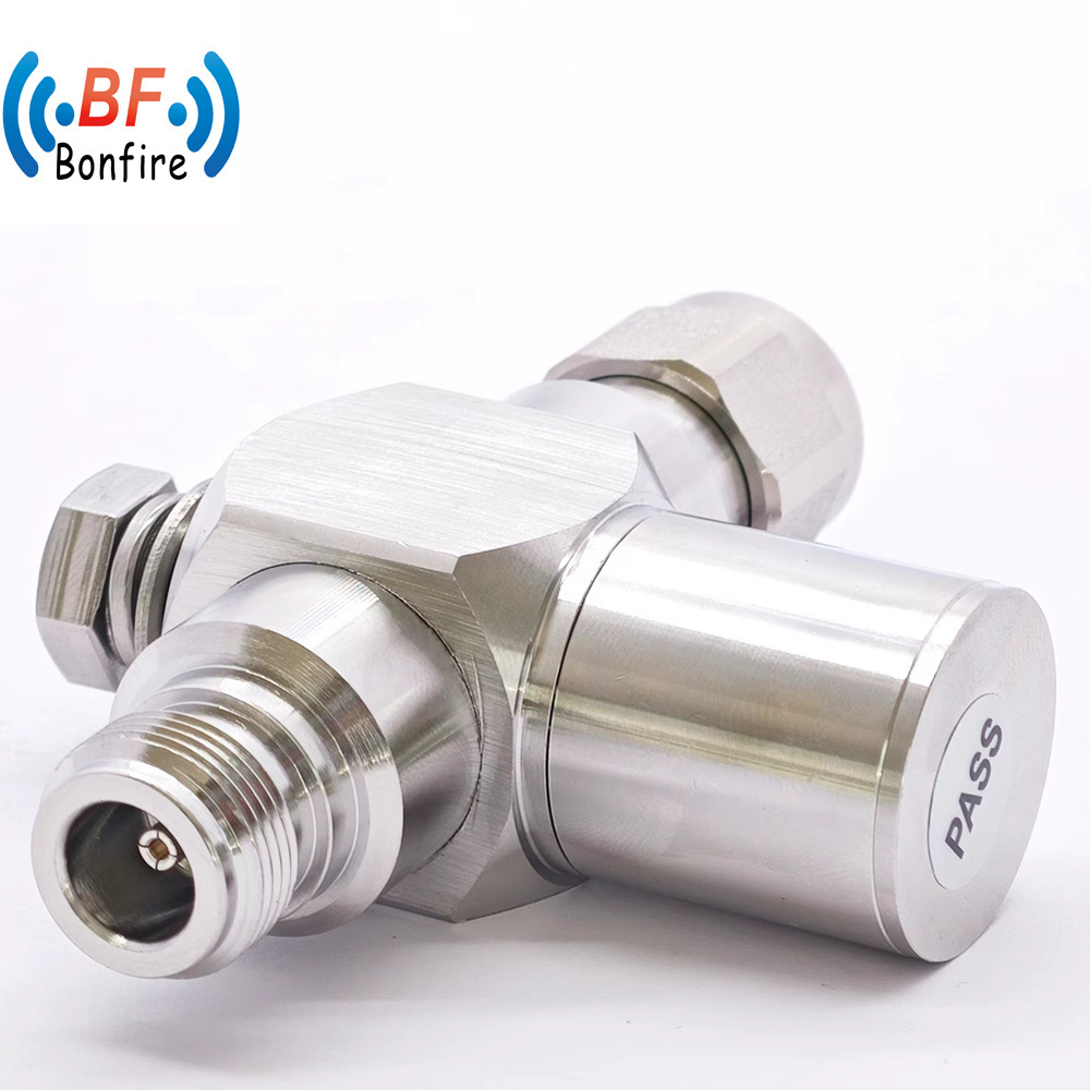 N to SMA Lightning Surge Protector 3GHz N Jack Bulkhead to Female RF SMA Connector Coaxial RF Connector Lightning Arrester
