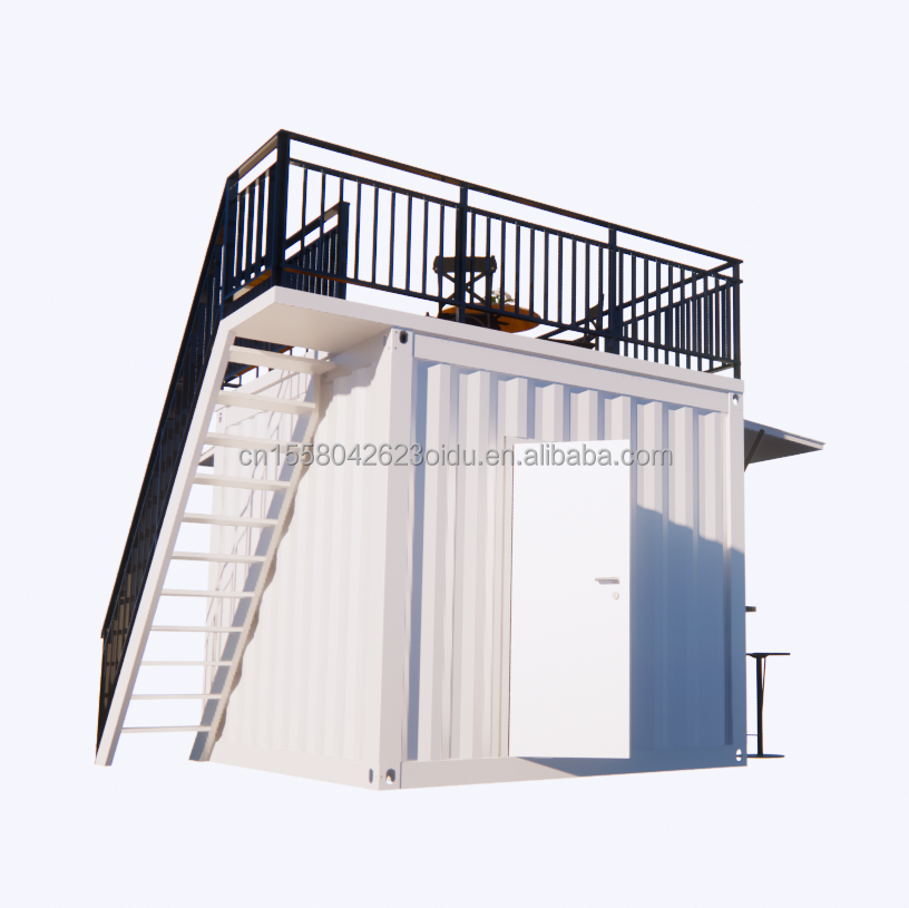 Custom Mobile Store 10ft and 20ft Movable Shipping Container Coffee Shops Main Structure Galvanized Steel Square Tubes
