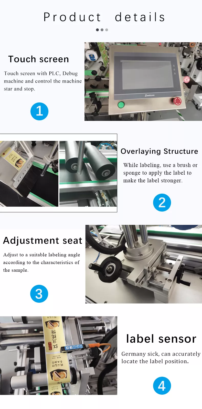 Experience the with Fineco's Auto Foil Bag Top Bottom Two Sides Labeling Machine 40 400 mm