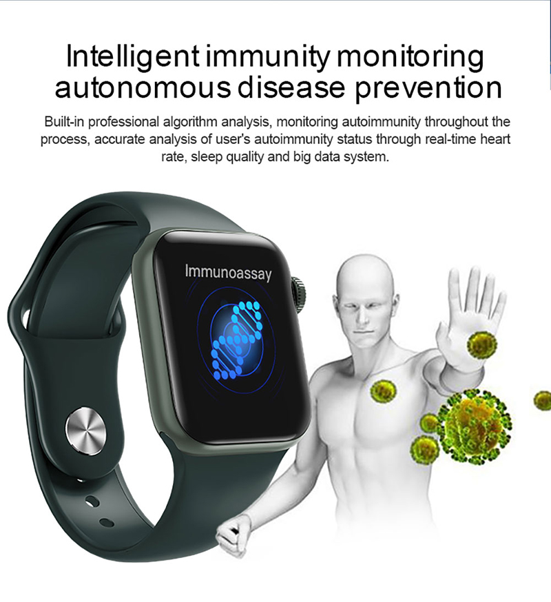 Fitness Watch Waterproof Pedometer Pacemaker ECG Body Temperature W58 PRO Thermometer Smartwatch