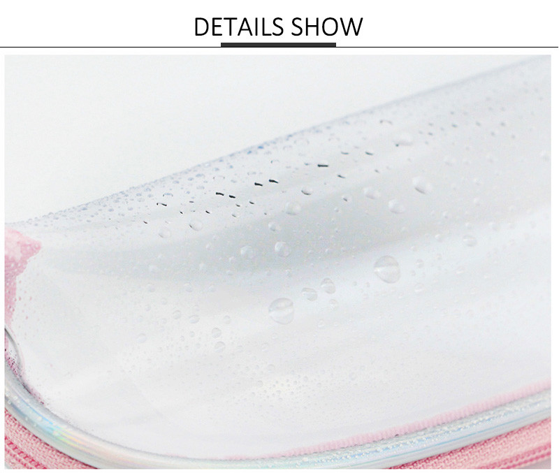 Waterproof Transparent Large Brush PVC Makeup Bag
