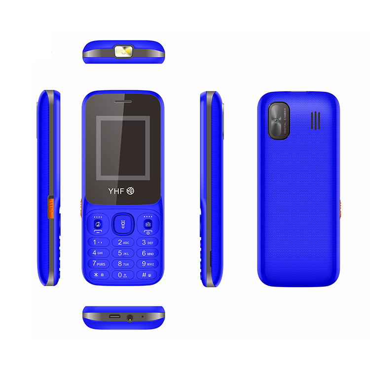 Push Button Keypad Mobile Slim Phone 1.77 Inch Big Light FM Dual SIM Standby