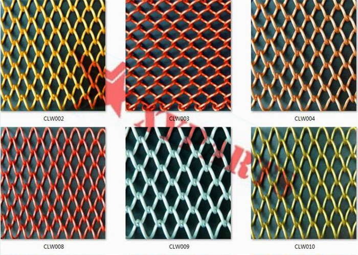 1mmx8mm Aperture Aluminum Chain Link Curtain For Hotel Hall Decoraton