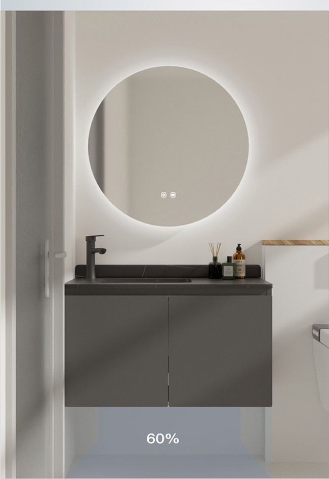 Metal Black Wall Mounted Bathroom Vanity EDM / OEM Available