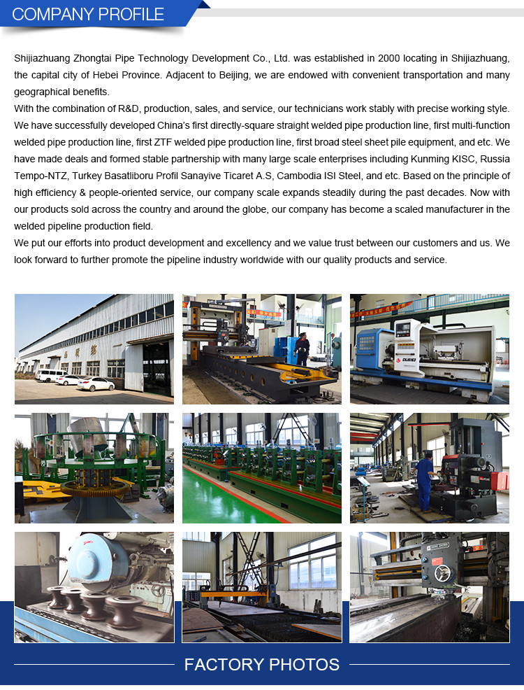 Automatic Welded Erw Steel Pipe Production Line Od 273mm
