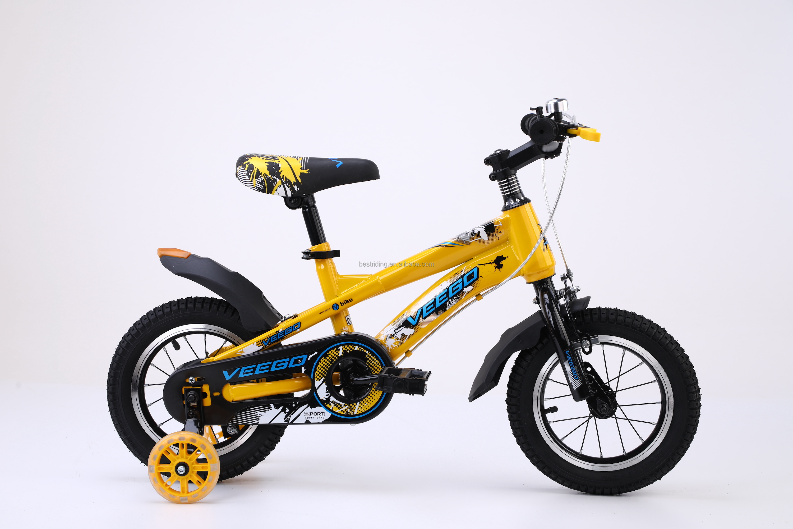 Steel Rim 12 Inch Kids Bike For Small Child Training Wheels Included Low MOQ Bicycle