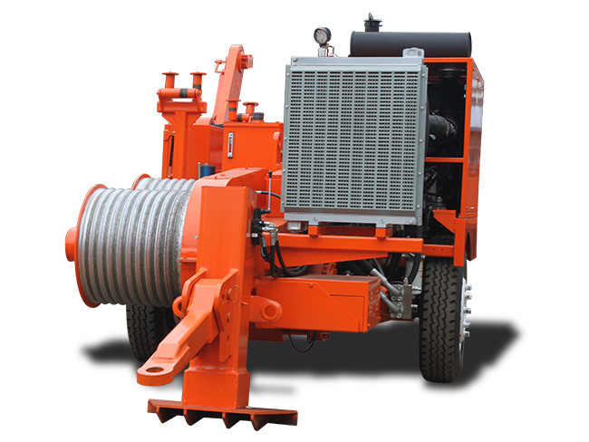 Power Line Stringing Equipment Max Pull 190kN Hydraulic Puller Groove Number 10