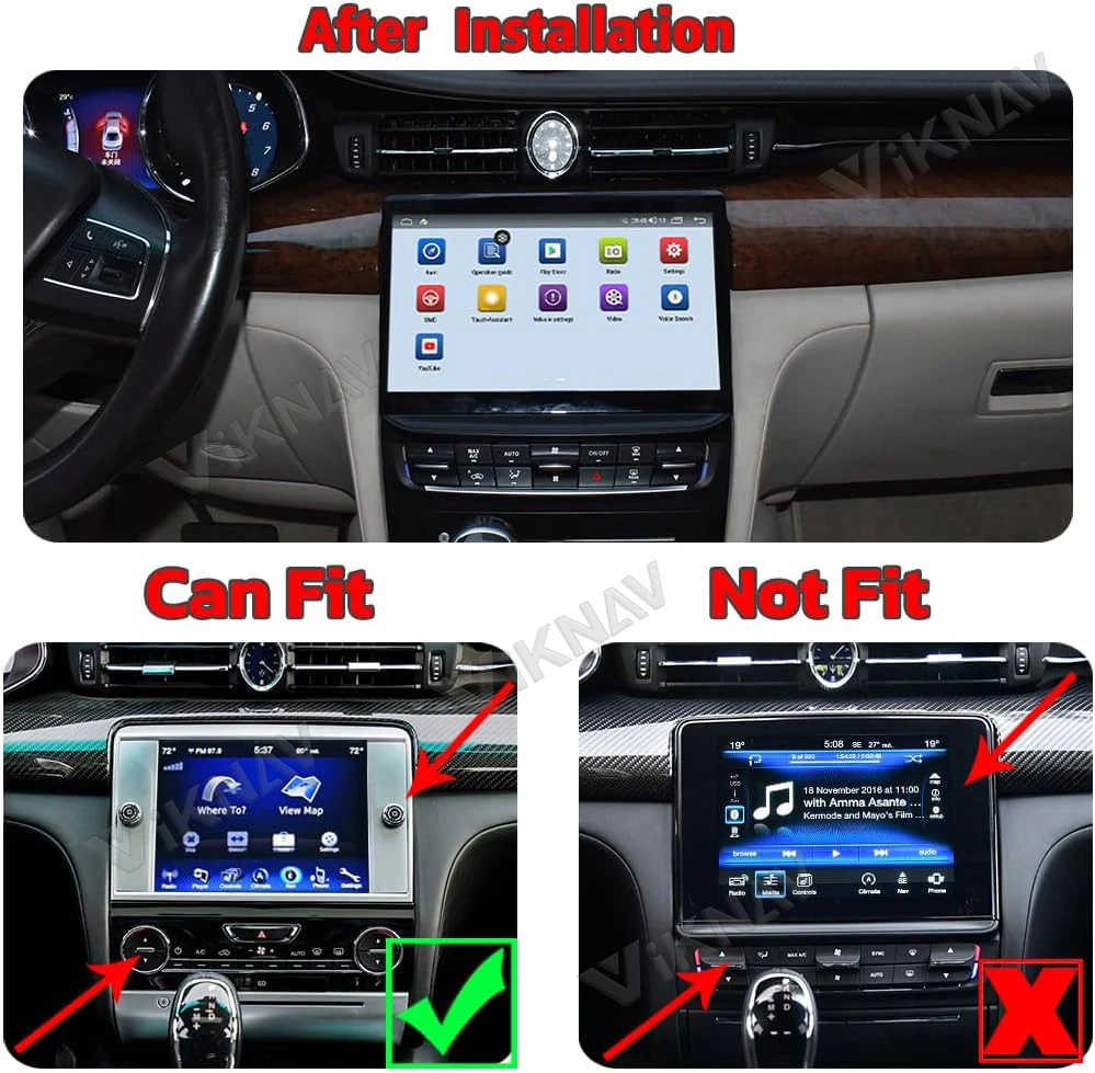Viknav Car Radio For Maserati Quattroporte (2013-2016) 10.26inch Android13 Head Unit Touch Screen GPS Navigation Carplay